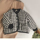 Korean Style Black and White Plaid Cotton-Padded Coat for Men in the United States - Cotton Padded US united states chf