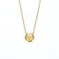 Korean-style Fan-shaped Tulip Inlaid Zircon Necklace - Korean Style Inlaid Zircon Necklace for Tulip Lovers