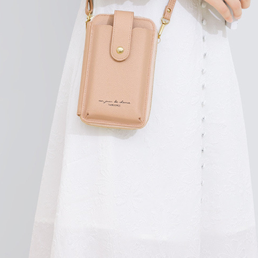 Korean Style Polyester Female Suitcase with Coin Pocket for Daily - Vertical Bag Chic Phone Shenanigans united states