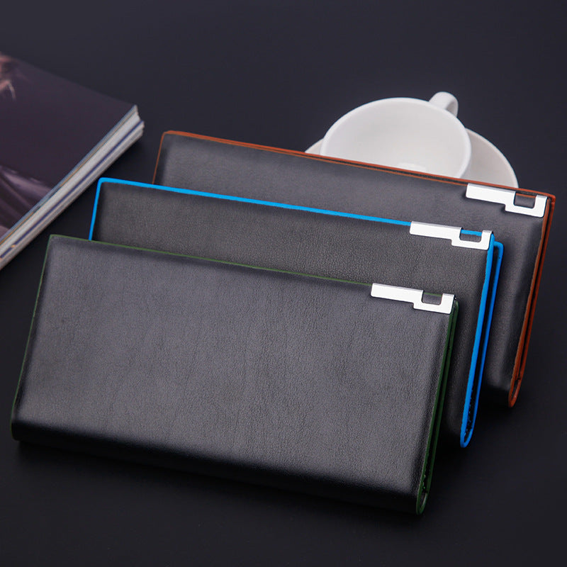 Korean Style PU Leather Wallet for United States and CHF Currency - Long A035-3 Men united states chf korean style
