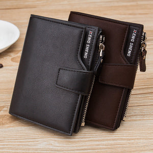 Korean Style PU Leather Wallet with Zipper and Multiple Card Slots for United States CHF Customers - Snag Your in at 30