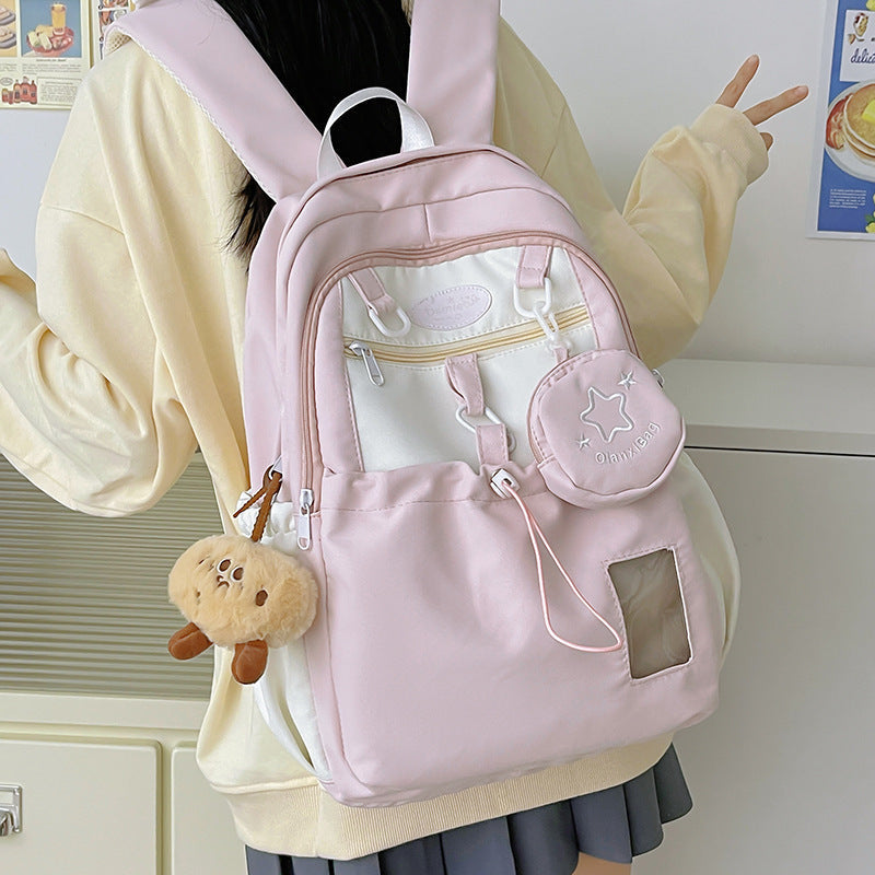 Korean Sweet Schoolbag Girls Backpack - Korean Sweet Schoolbag Perfect for Stylish Scholars