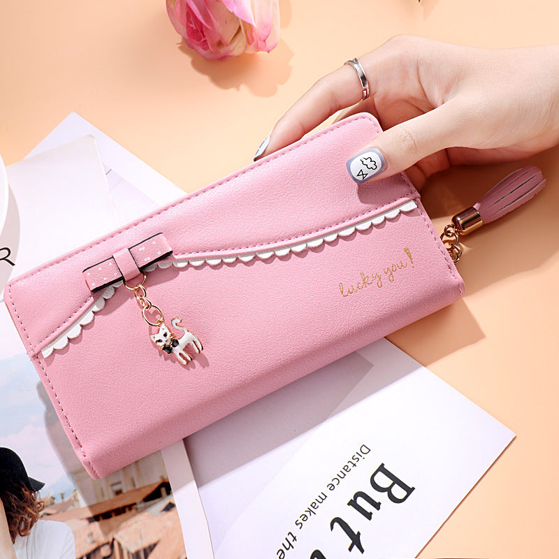 Korean Version PU Leather Hand Purse with Open Zipper Buckle for United States - Bow-tiful Adventures united states chf