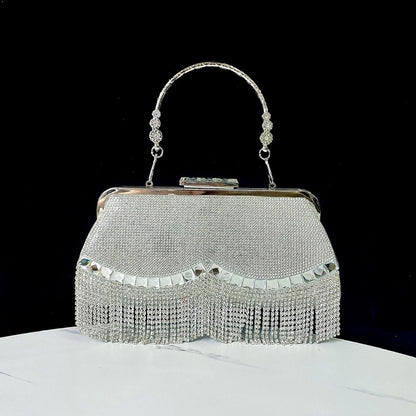 KTV Princess Tassel Shoulder Crossbody Bag for Dinner and Banquet Events - Teleplus tassel ktv princess dinner shoulder