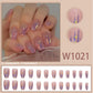 Ladies Ballet Nail Manicure Short Wearable Sticker Set CW99 - ballet nail manicure wearable sticker