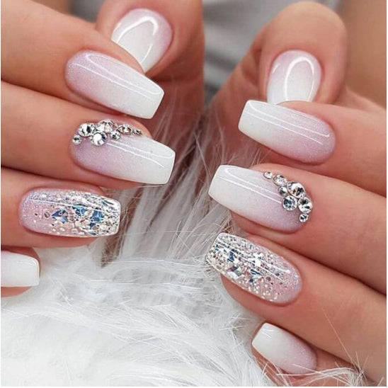Ladies Ballet Nail Manicure Short Wearable Sticker Set CW99 - ballet nail manicure wearable sticker