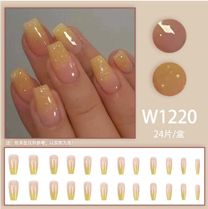 Ladies Ballet Nail Manicure Short Wearable Sticker Set CW99 - ballet nail manicure wearable sticker
