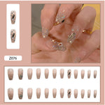 Ladies Ballet Nail Manicure Short Wearable Sticker Set CW99 - ballet nail manicure wearable sticker