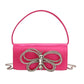 Ladies Bow Handbag with Polyester Suitcase and Sandwich Pocket Design - Teleplus ladies bow handbag