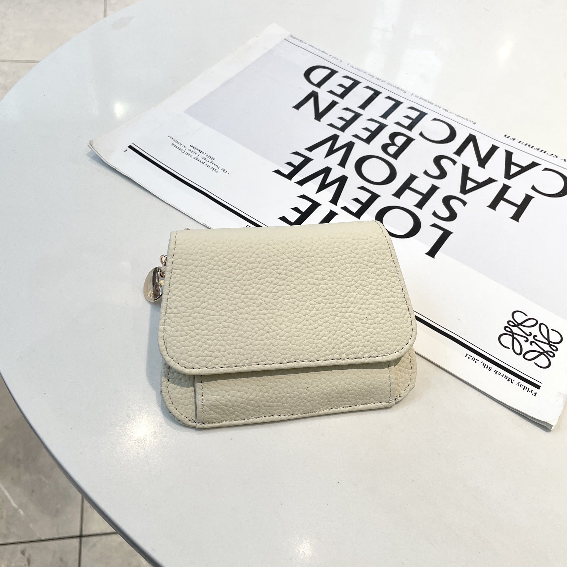 Ladies Card Holder with Cowhide Korean Style Design in Multiple Colors - Laughing Over Ins ladies card holder cowhide