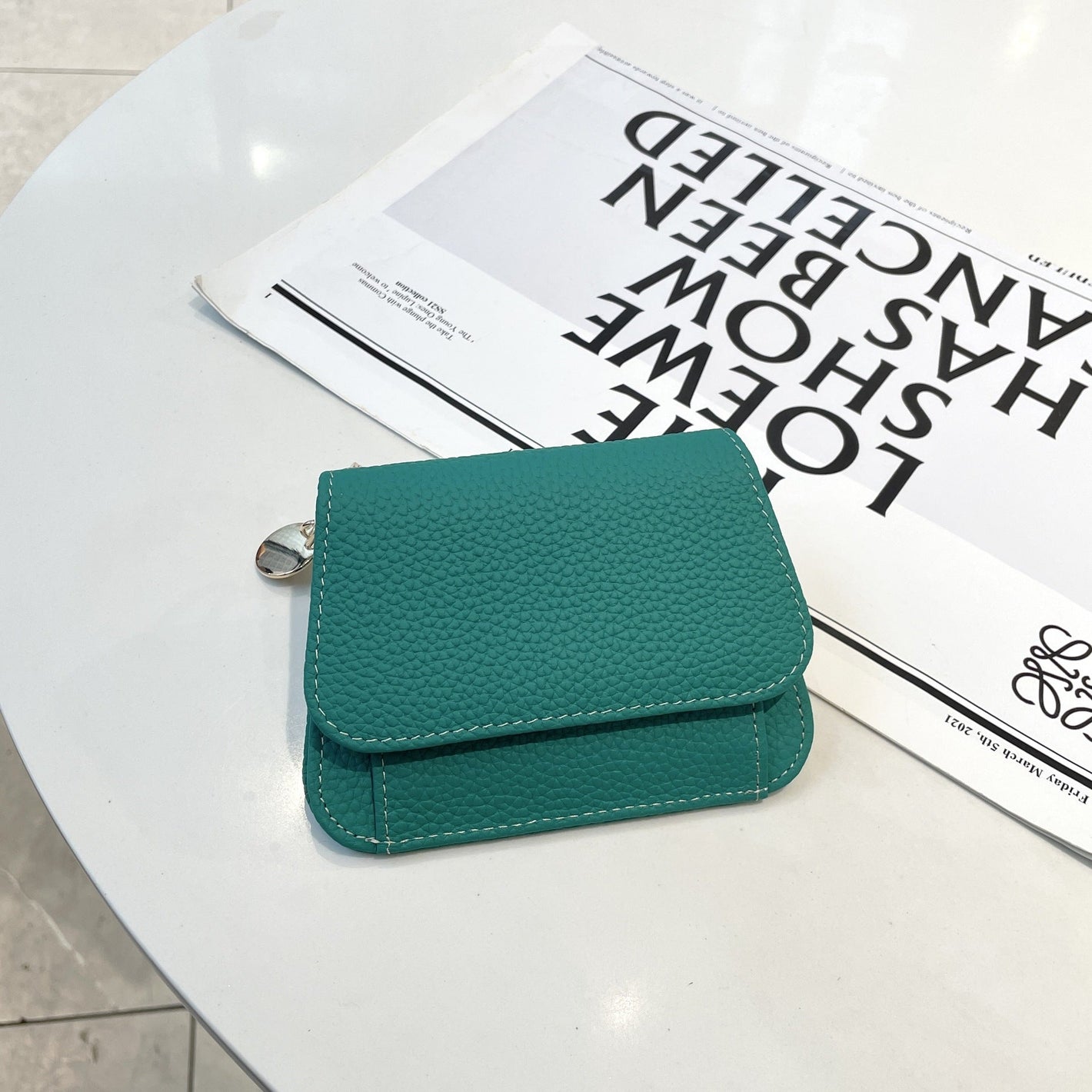 Ladies Card Holder with Cowhide Korean Style Design in Multiple Colors - Laughing Over Ins ladies card holder cowhide