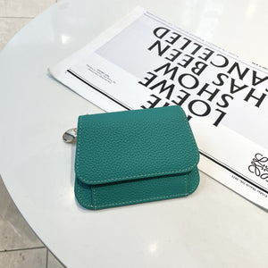 Ladies Card Holder with Cowhide Korean Style Design in Multiple Colors - Laughing Over Ins ladies card holder cowhide