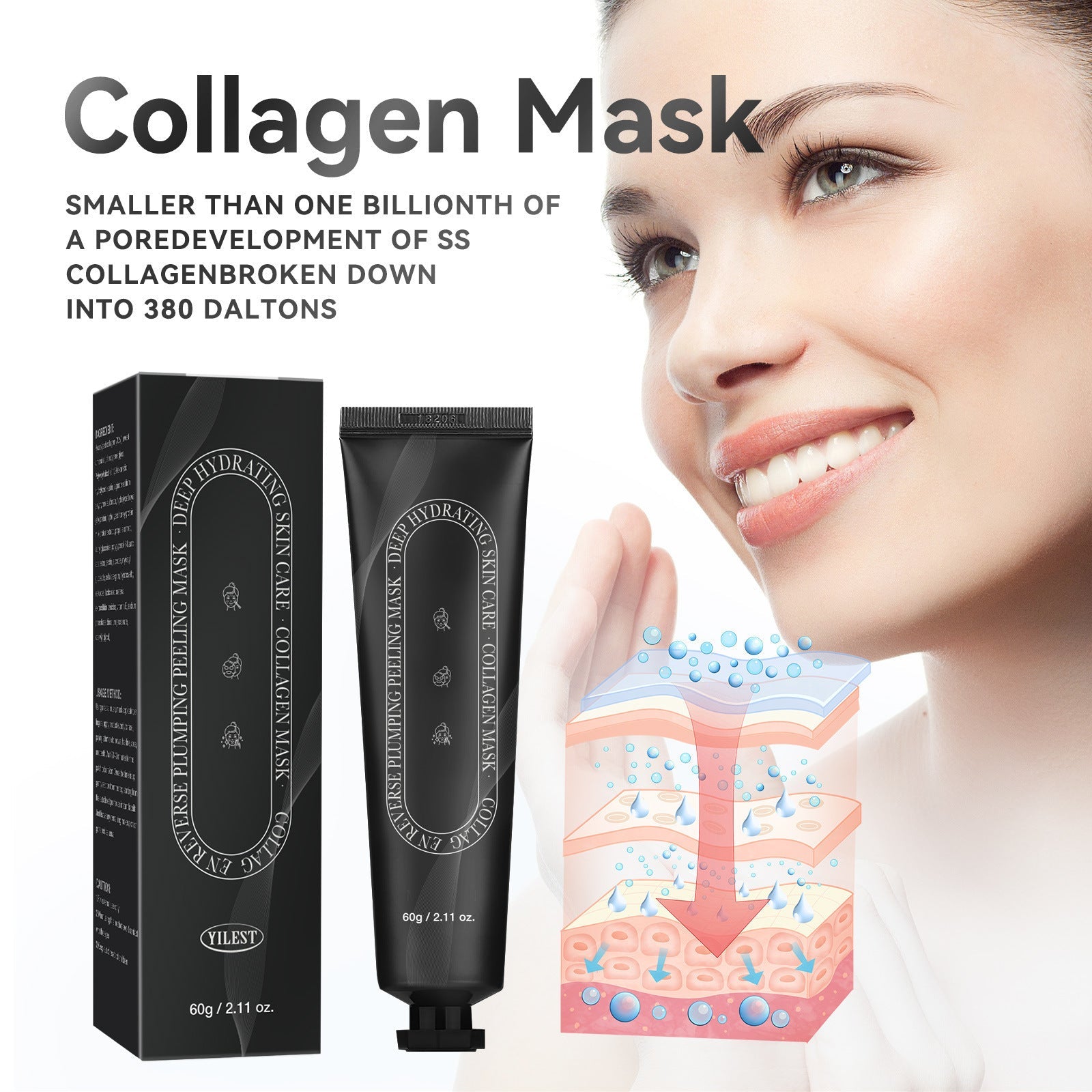 Ladies Collagen Skin Care Fengying Exfoliating Mask 3 Years Moisturizing - for collagen skin care fengying exfoliating