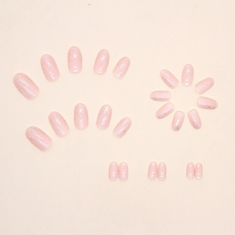 Ladies Cosmetics with Shiny Silver Powder and Nail Shine Embellishment - Teleplus nail shiny silver powder embellishment