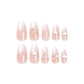 Ladies French Gradient Wear Nails with Simple Design and Glue - Teleplus simple french gradient wear nail