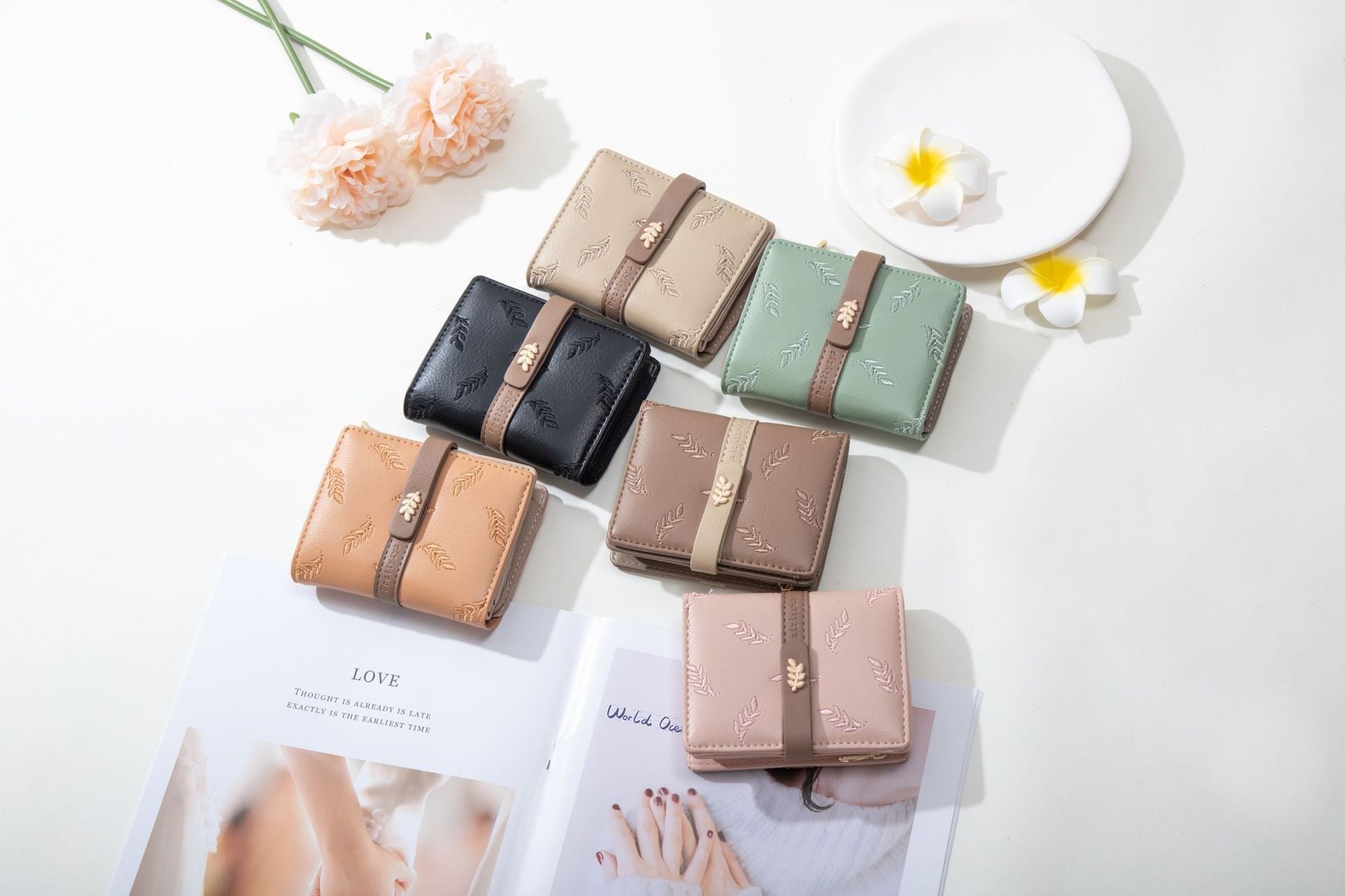 Ladies’ PU Leather Suitcase with Floral Lining for US Travelers - Wallets Are Nice But This One Blooms With Fun united