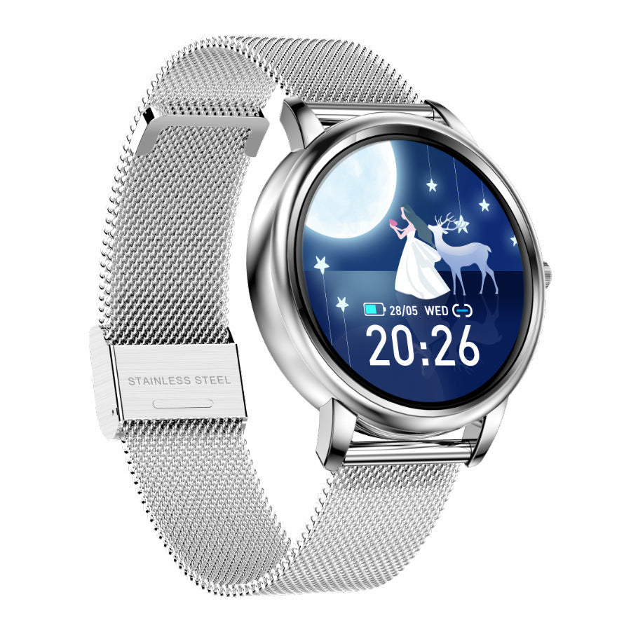 Ladies Smart Watch with Optional UI Leather and USB Charging in the United States - Glam US ladies smart watch optional