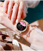 Ladies Smart Watch with Optional UI Leather and USB Charging in the United States - Glam US ladies smart watch optional