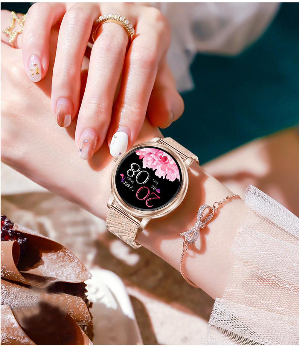Ladies Smart Watch with Optional UI Leather and USB Charging in the United States - Glam US ladies smart watch optional