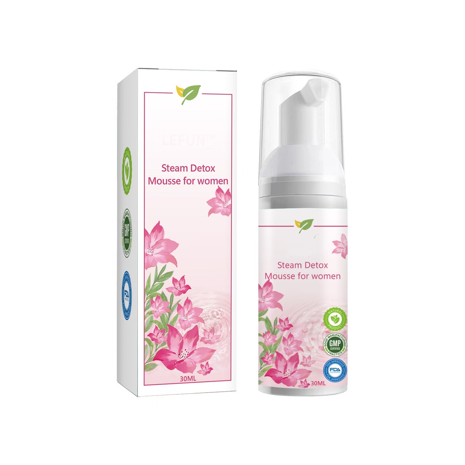 Ladies Steam Mousse Deep Cleaning and antibacterial solution 30ml - Antibacterial Solution steam mousse deep cleaning