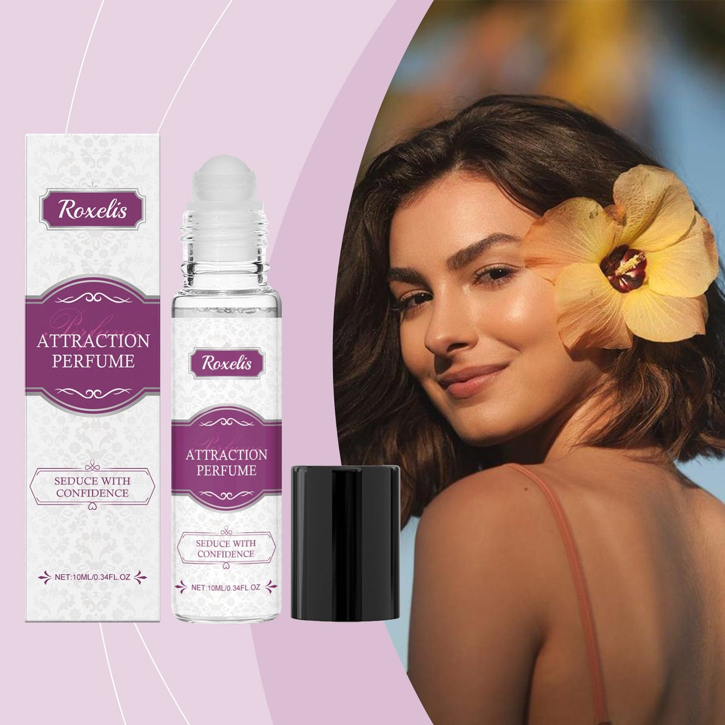 Lady Charm Amber Perfume Ball Natural Fragrance Atmosphere Portable 10ml - natural fragrance atmosphere lady charm