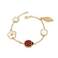 LADYBIRD Bracelet Fashion Design Ornament - Ladybird Bracelet Fashion Design Ornament in Gold