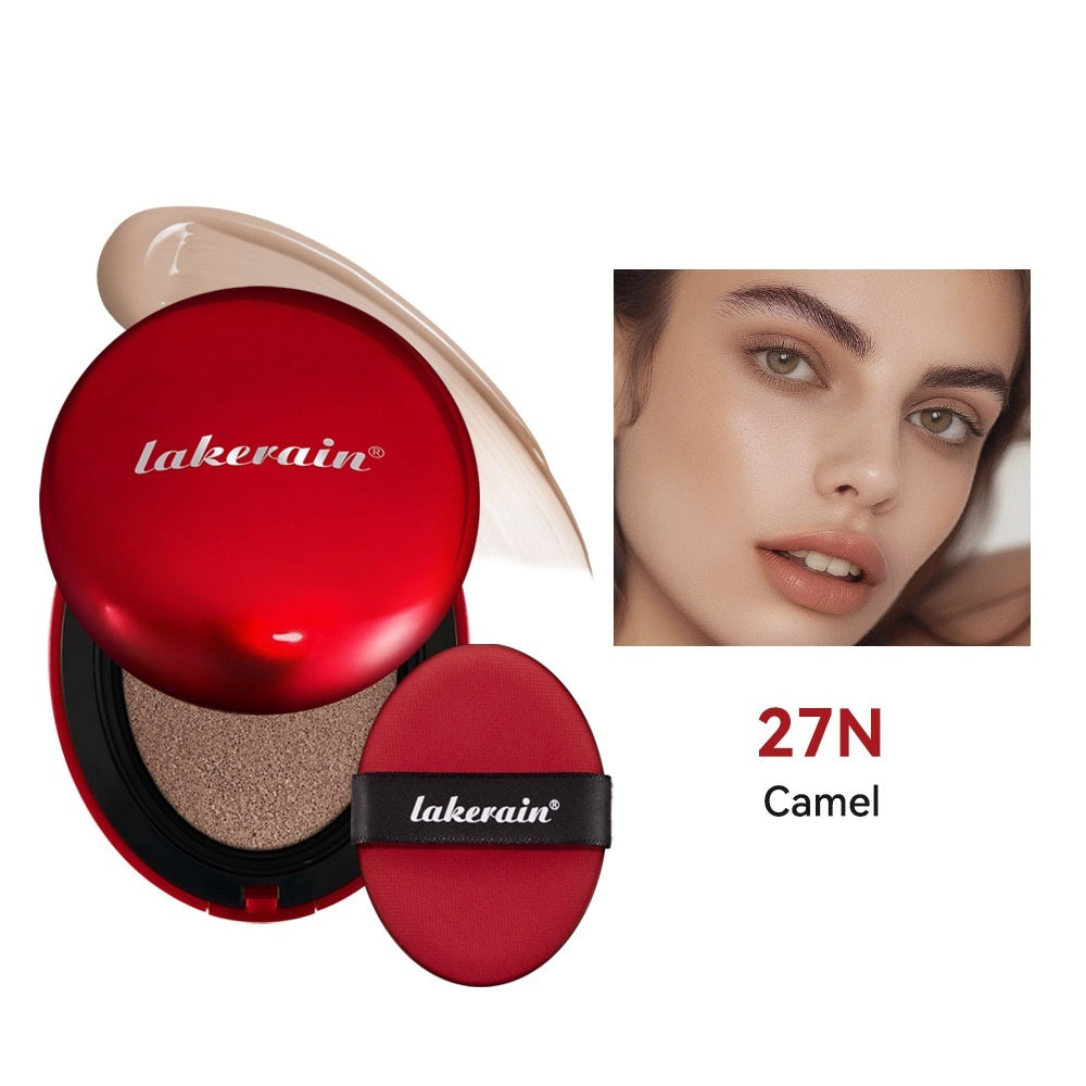 Lakerain Air Cushion Red Shell Foundation Light Natural Concealer Cold - Teleplus Liquid light natural concealer cold