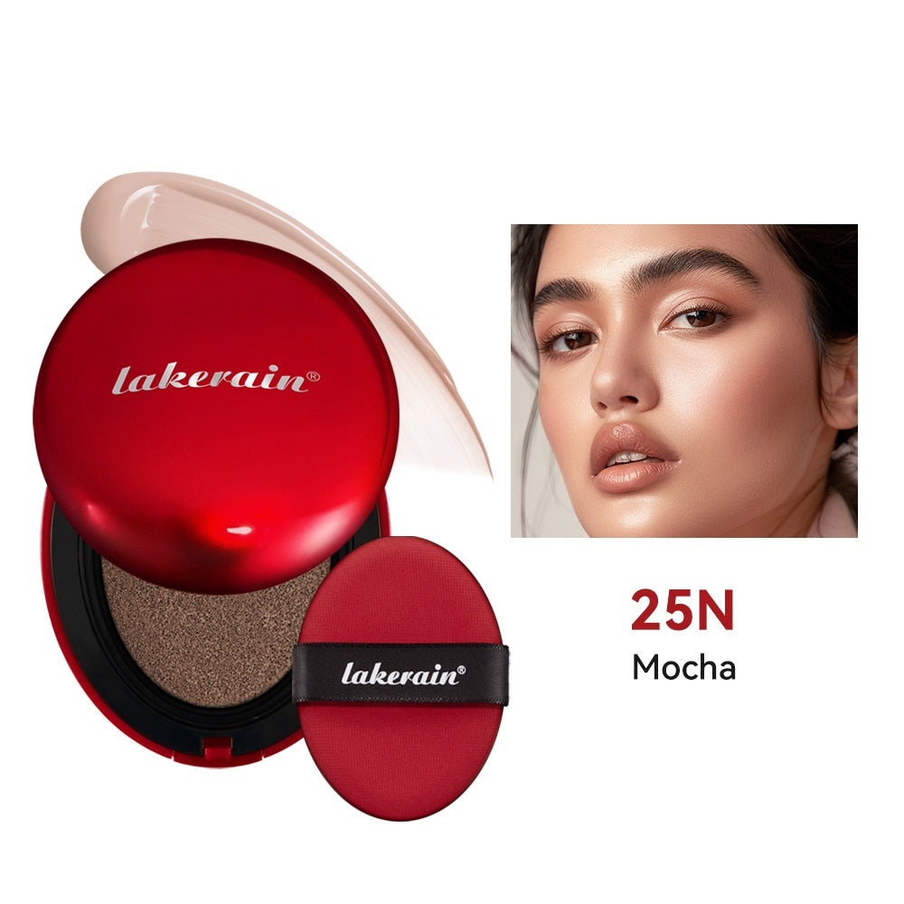 Lakerain Air Cushion Red Shell Foundation Light Natural Concealer Cold - Teleplus Liquid light natural concealer cold