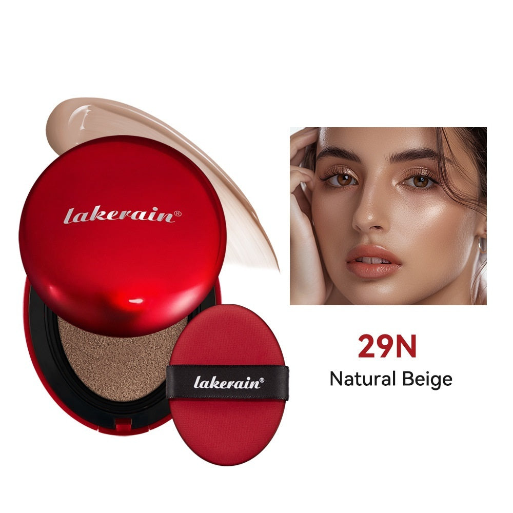 Lakerain Air Cushion Red Shell Foundation Light Natural Concealer Cold - Teleplus Liquid light natural concealer cold