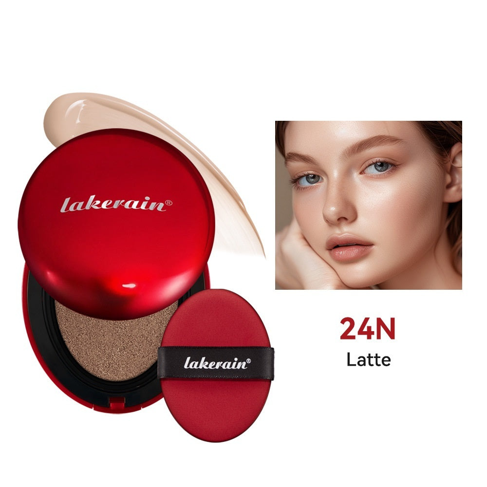 Lakerain Air Cushion Red Shell Foundation Light Natural Concealer Cold - Teleplus Liquid light natural concealer cold