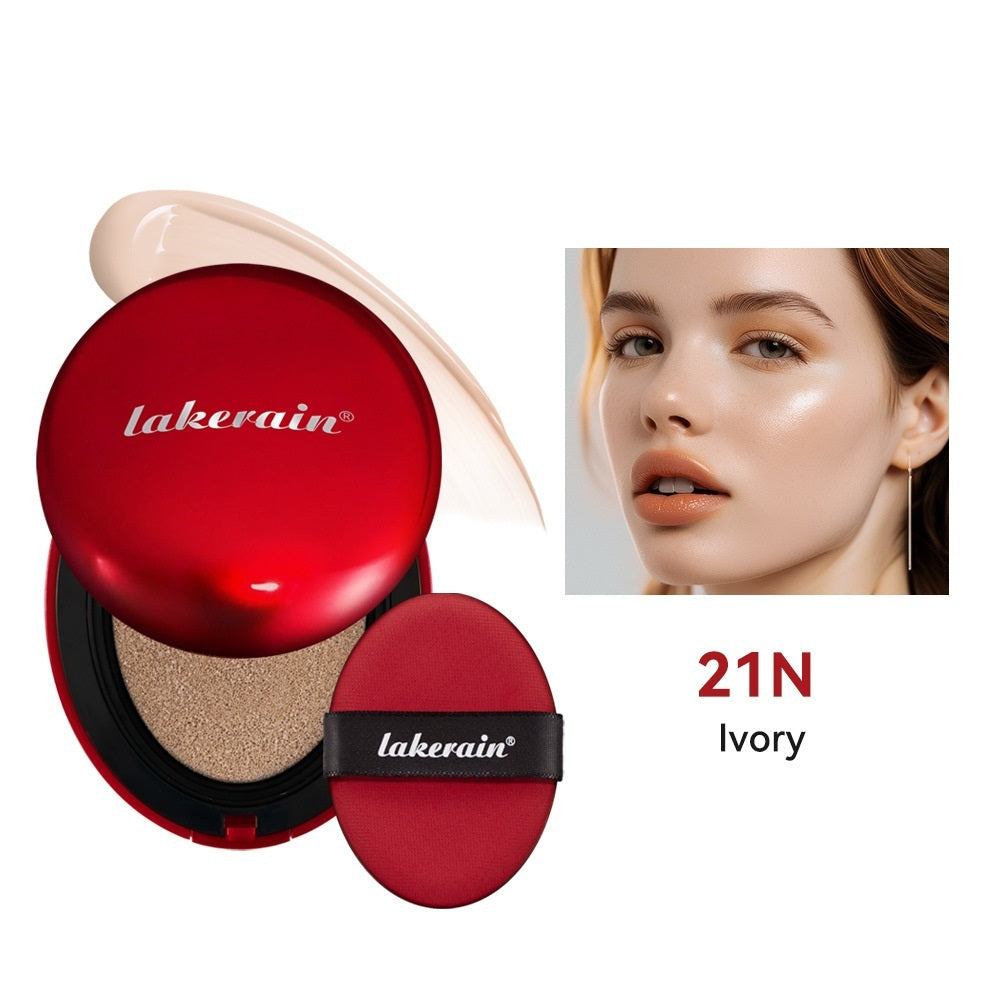 Lakerain Air Cushion Red Shell Foundation Light Natural Concealer Cold - Teleplus Liquid light natural concealer cold