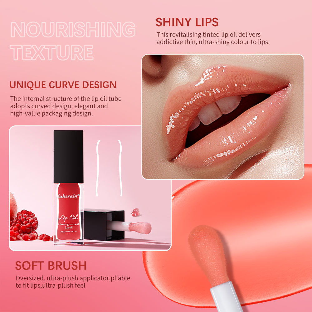Lakerain Colorful Lip Gloss Set Coral Transparent Honey Moisturizing Shine - Teleplus lip gloss lakerain colorful