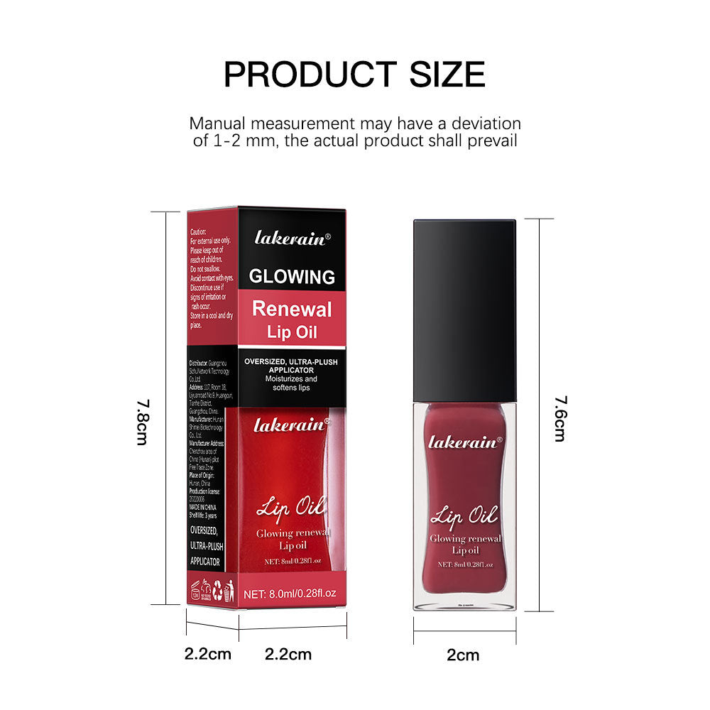 Lakerain Colorful Lip Gloss Set Coral Transparent Honey Moisturizing Shine - Teleplus lip gloss lakerain colorful