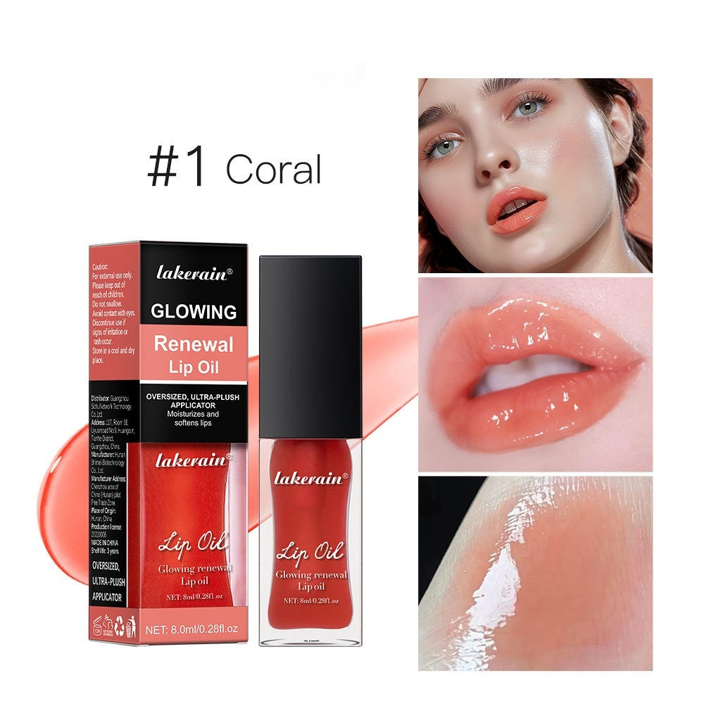 Lakerain Colorful Lip Gloss Set Coral Transparent Honey Moisturizing Shine - Teleplus lip gloss lakerain colorful