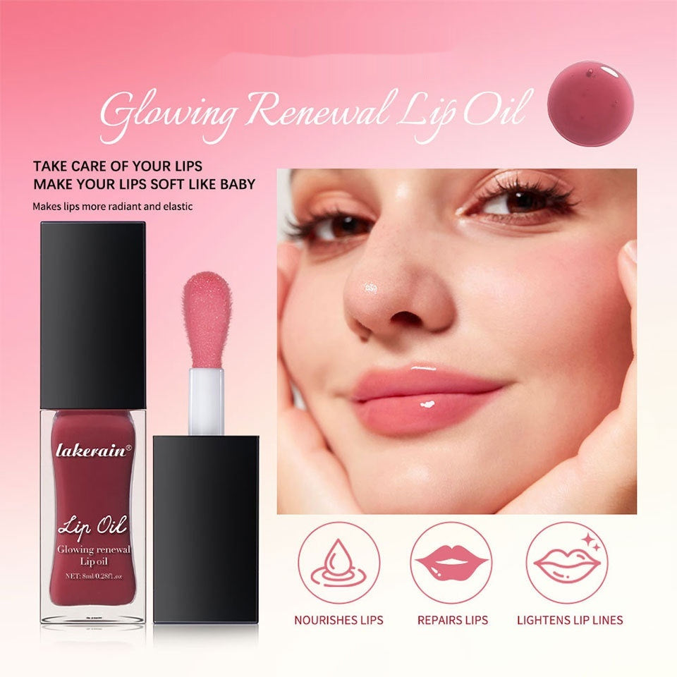 Lakerain Colorful Lip Gloss Set Coral Transparent Honey Moisturizing Shine - Teleplus lip gloss lakerain colorful