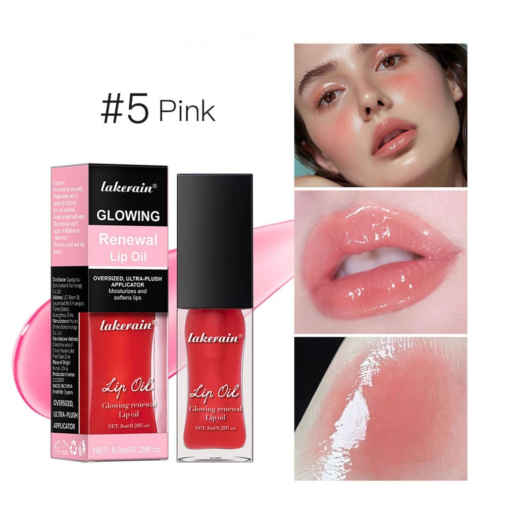 Lakerain Colorful Lip Gloss Set Coral Transparent Honey Moisturizing Shine - Teleplus lip gloss lakerain colorful