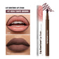Lakerain Lip Liner Long Lasting Waterproof Pencil in Soft Pink and Rosewood - lip liner lakerain lipstick