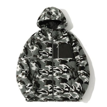 Lamb Velvet Jacket Coat with Stand-Up Collar and Winter Fashion Stitching - Teleplus lamb velvet jacket coat winter