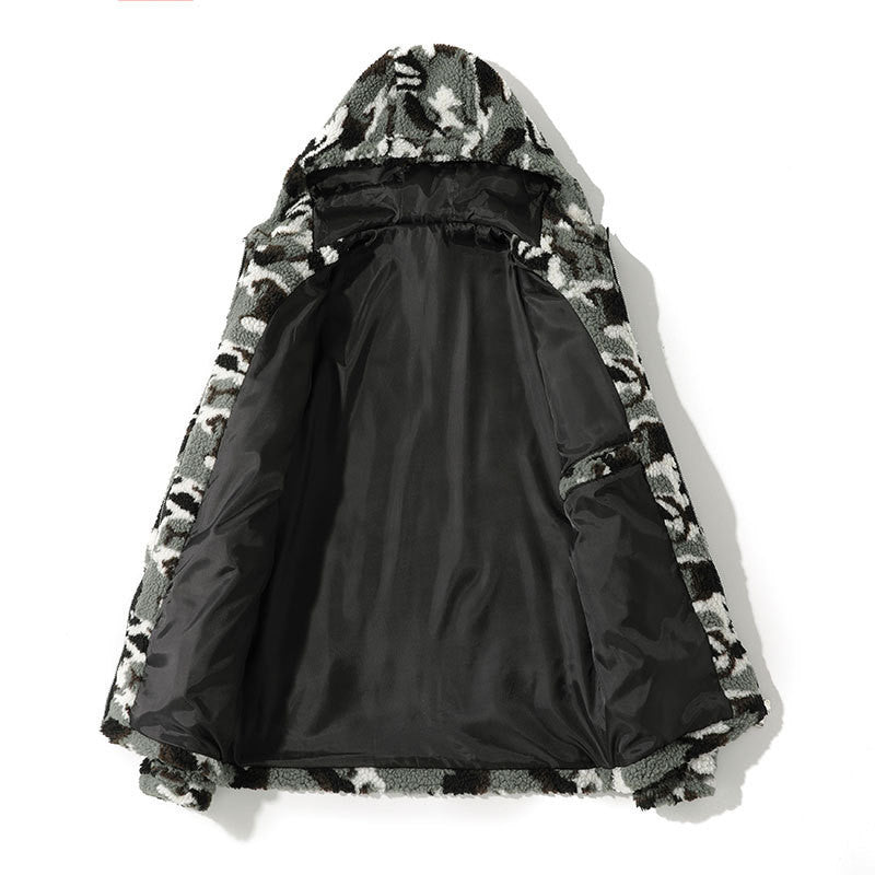 Lamb Velvet Jacket Coat with Stand-Up Collar and Winter Fashion Stitching - Teleplus lamb velvet jacket coat winter