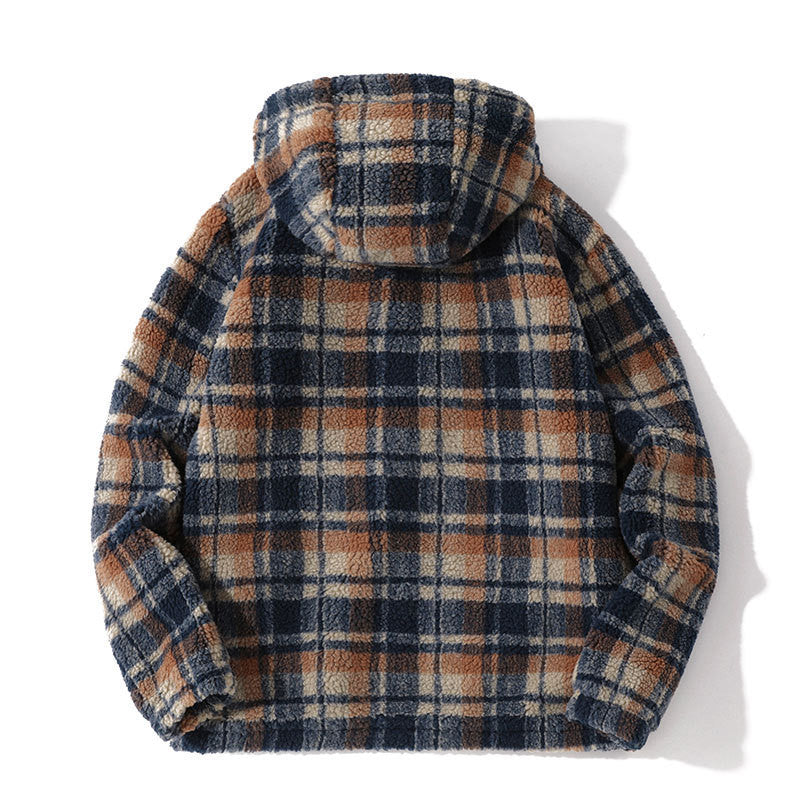 Lamb Velvet Jacket Coat with Stand-Up Collar and Winter Fashion Stitching - Teleplus lamb velvet jacket coat winter