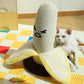 Large Banana Dog Toy Scratching Pole Interactive Pet Supplies - scratching pole