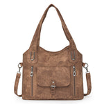 Large Capacity Casual Ladies Bag Crossbody Portable Suitcase with Retro Design - large capacity casual ladies bag