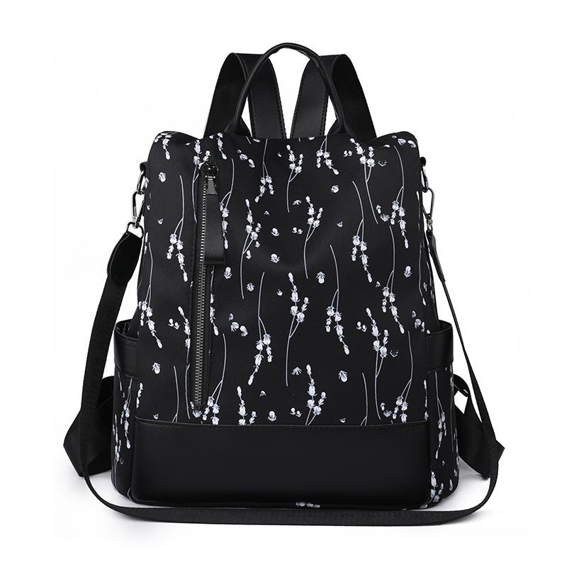 Large Capacity Casual Oxford Cloth Backpack with Waterproof and 3D Pocket - Teleplus large capacity casual oxford cloth