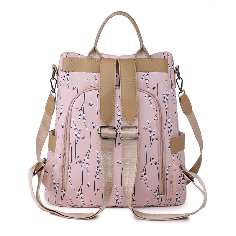 Large Capacity Casual Oxford Cloth Backpack with Waterproof and 3D Pocket - Teleplus large capacity casual oxford cloth