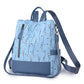 Large Capacity Casual Oxford Cloth Backpack with Waterproof and 3D Pocket - Teleplus large capacity casual oxford cloth