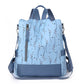 Large Capacity Casual Oxford Cloth Backpack with Waterproof and 3D Pocket - Teleplus large capacity casual oxford cloth