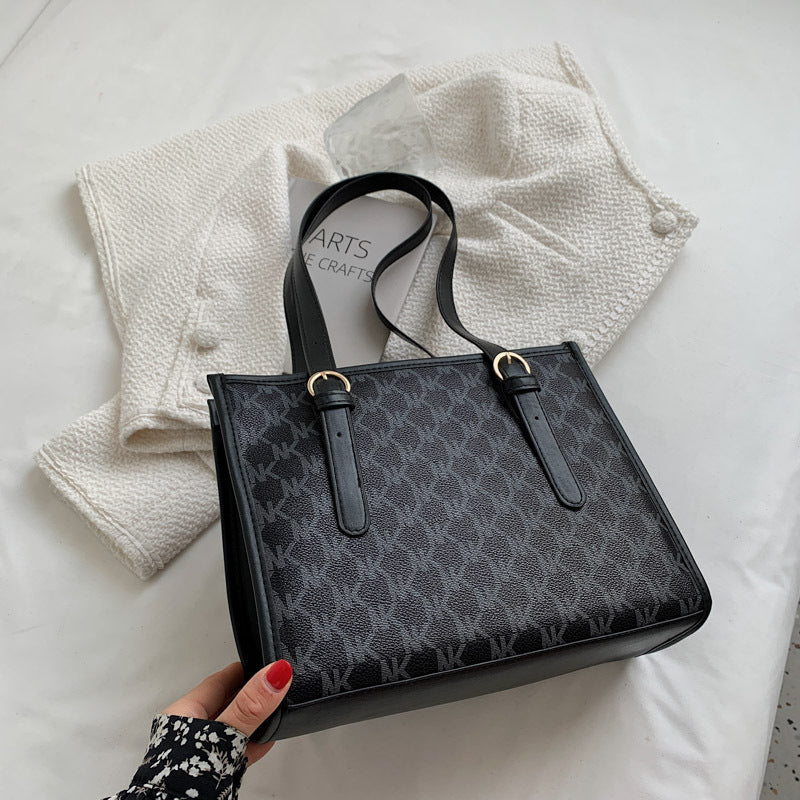 Large Capacity Commuter Handbag with Synthetic Leather and Multiple Pockets - Teleplus handbag large capacity commuter