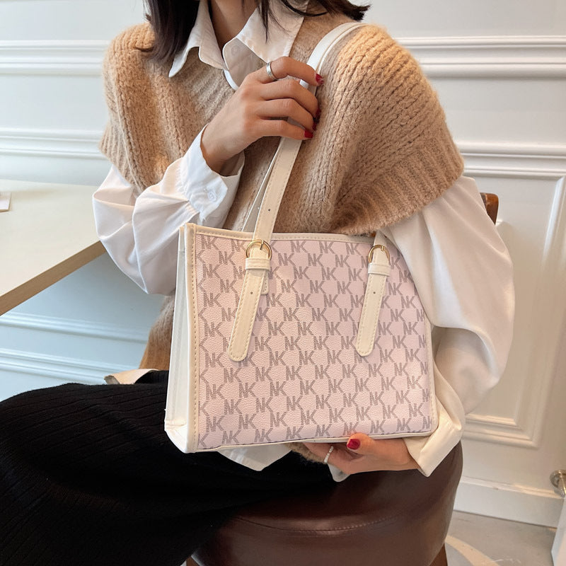 Large Capacity Commuter Handbag with Synthetic Leather and Multiple Pockets - Teleplus handbag large capacity commuter