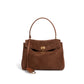 Large Capacity Cow Split Leather Shoulder Bag for Commuters in Various Sizes - Commuter Men and Women large capacity