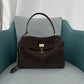 Large Capacity Cow Split Leather Shoulder Bag for Commuters in Various Sizes - Commuter Men and Women large capacity